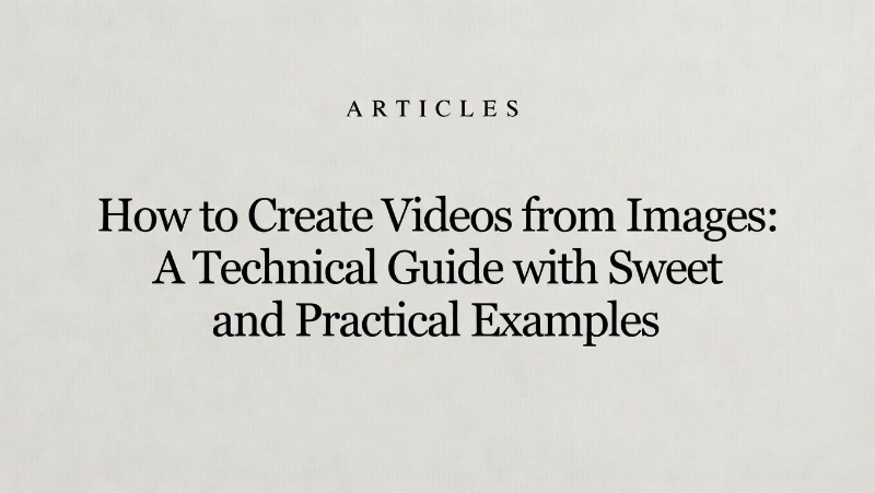 How to Create Videos from Images image