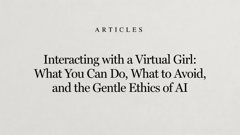 Interacting with a Virtual Girl image